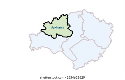 High reg of Jakhania map, Ghazipur District, Uttar Pradesh State, Republic of India, Government of  Uttar Pradesh, Indian territory, Eastern India, politics, village, tourism