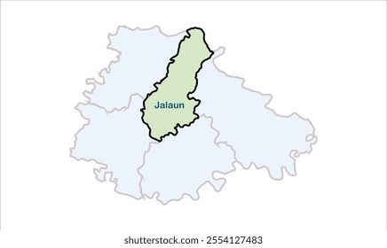 High reg of Jalaun map, Jalaun District,  Uttar Pradesh State, Republic of India, Government of  Uttar Pradesh , Indian territory, Eastern India, politics, village, tourism