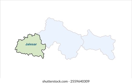 High reg of Jalesar map, Etah District, Uttar Pradesh State, Republic of India, Government of  Uttar Pradesh, Indian territory, Eastern India, politics, village, tourism