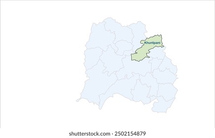 Mapa de Khuntpani, distrito de Pashchimi Singhbhum, estado de Jharkhand, República de la India, Gobierno de Jharkhand, territorio indio, India oriental, política, aldea, turismo