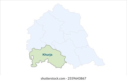 High reg of Khurja map, Bulandshahr District, Uttar Pradesh State, Republic of India, Government of  Uttar Pradesh, Indian territory, Eastern India, politics, village, tourism