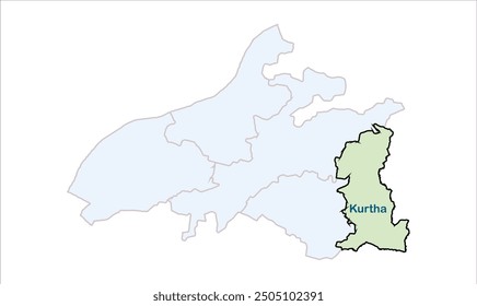 High reg of Kurtha map, Arwal District, Bihar State, Republic of India, Government of Bihar, Indian territory, Eastern India, politics, village, tourism