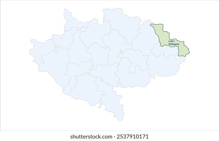 Mapa do distrito de Lakri Nabiganj, distrito de Siwan, estado de Bihar, República da Índia, Governo de Bihar, território indiano, Índia oriental, política, aldeia, turismo