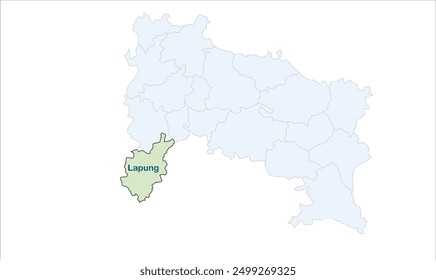 Mapa de Lapung, Distrito de Ranchi, Estado de Jharkhand, República de la India, Gobierno de Jharkhand, Territorio indio, India oriental, política, aldea, turismo