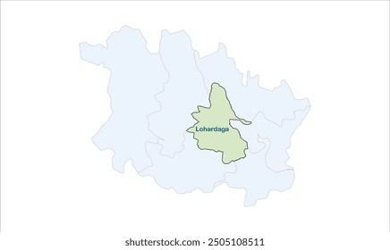 High reg of Lohardaga map, Lohardaga District, Jharkhand state, Republic of India, Government of Jharkhand, Indian territory, Eastern India, politics, village, tourism