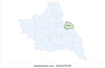 High reg of Maker map ,Saran District, Bihar State, Republic of India, Government of Bihar, Indian territory, Eastern India, politics, village, tourism