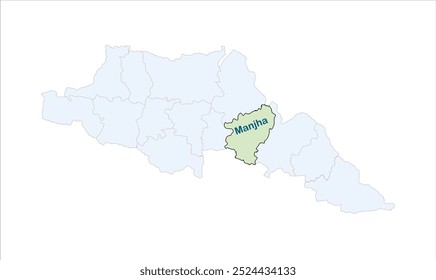 High reg of Manjha map, Gopalganj District, Bihar State, Republic of India, Government of Bihar, Indian territory, Eastern India, politics, village, tourism