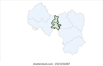 Hohe Region der Mansi-Karte, Khagaria District, Bihar State, Republik Indien, Regierung von Bihar, indisches Territorium, Ostindien, Politik, Dorf, Tourismus