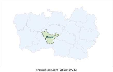 Mapa de Marwan, Distrito de Muzaffarpur, Estado de Bihar, República de la India, Gobierno de Bihar, territorio indio, India oriental, política, aldea, turismo