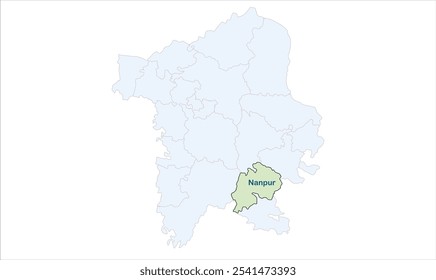 High reg of Nanpur map ,Sitamarhi District, Bihar State, Republic of India, Government of Bihar, Indian territory, Eastern India, politics, village, tourism