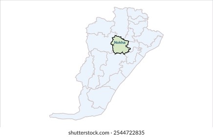 Alto reg del mapa de Nokha, distrito de Rohtas, estado de Bihar, República de la India, gobierno de Bihar, territorio indio, India oriental, política, aldea, turismo