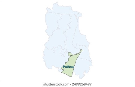 High reg of Pathna map, Sahibganj District, Jharkhand state, Republic of India, Government of Jharkhand, Indian territory, Eastern India, politics, village, tourism