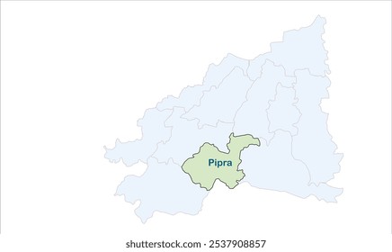 High reg of Pipra map ,Supaul District, Bihar State, Republic of India, Government of Bihar, Indian territory, Eastern India, politics, village, tourism
