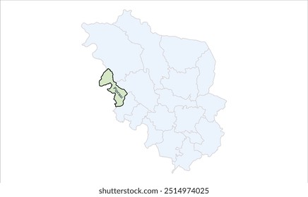 Mapa do distrito de Champaran, Distrito de Champaran, Estado de Bihar, República da Índia, Governo de Bihar, Território indiano, Índia Oriental, política, aldeia, turismo