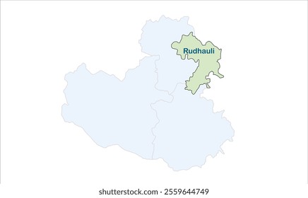 High reg of Rudhauli map, Basti District, Uttar Pradesh State, Republic of India, Government of  Uttar Pradesh, Indian territory, Eastern India, politics, village, tourism