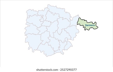 Mapa de Sarmera, Distrito de Nalanda, Estado de Bihar, República da Índia, Governo de Bihar, Território indiano, Índia Oriental, política, aldeia, turismo