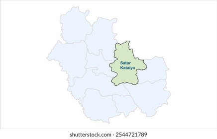 Mapa de Saur kataiya, Distrito de Saharsa, Estado de Bihar, República de la India, Gobierno de Bihar, Territorio indio, India oriental, política, aldea, turismo