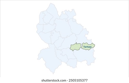 Mapa de Tarhasi, distrito de Palamu, estado de Jharkhand, República de India, Gobierno de Jharkhand, territorio indio, India oriental, política, aldea, turismo