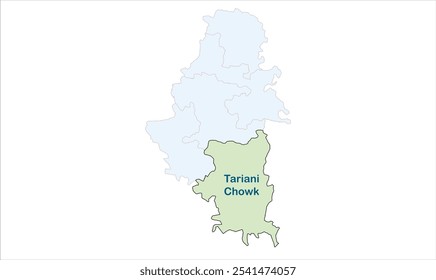 Alto reg de Tariani chowk mapa, Distrito de Sheohar, Estado de Bihar, República de la India, Gobierno de Bihar, territorio indio, India oriental, política, aldea, turismo