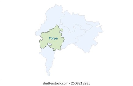 Hohe Region der Torpa-Karte, Khunti District, Jharkhand State, Republik Indien, Regierung von Jharkhand, indisches Territorium, Ostindien, Politik, Dorf, Tourismus