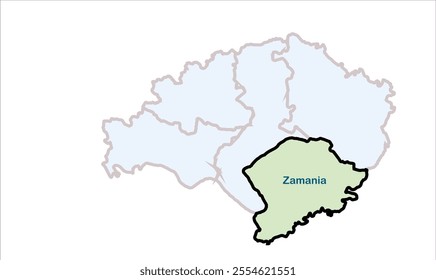 High reg of Zamania map, Ghazipur District, Uttar Pradesh State, Republic of India, Government of  Uttar Pradesh, Indian territory, Eastern India, politics, village, tourism