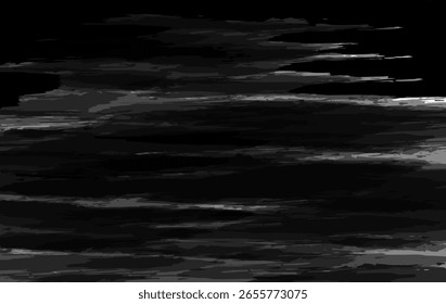 A high resolution abstract black grunge texture with layered brush strokes and distressed smudges, for web backgrounds, posters, and artistic projects.