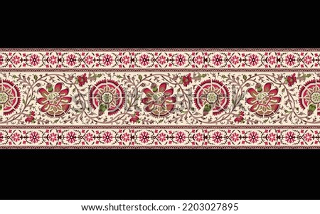 High Resolution. Antique illustration. Hand drawing wallpaper. Paisley vintage floral, feather motif ethnic seamless background, Printable colors abstract lace pattern - Pakistani Illustration.