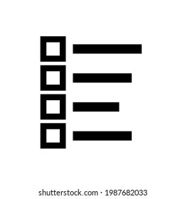 high resolution bullet list icon. vector - eps10