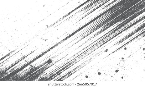 High resolution diagonal line scratch texture. Abstract grunge background with splatter details. Ideal for vintage and modern design overlays.