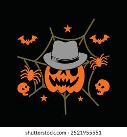 High Resolution halloween t-shirt illustration