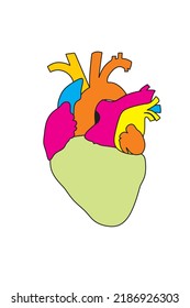 High resolution heart illustration vector design
