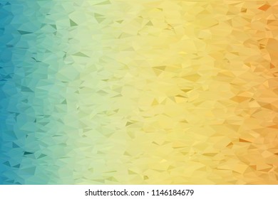 High resolution illustration based on colorful triangles