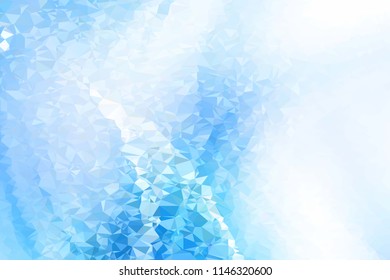 High resolution illustration based on colorful triangles
