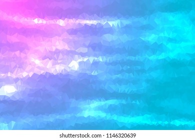 High resolution illustration based on colorful triangles