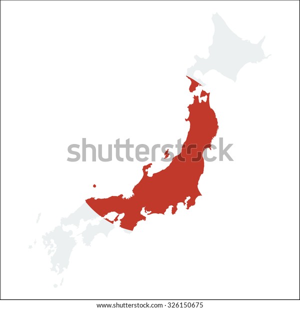 High Resolution Japan Map Country Flag Stock Vector (Royalty Free ...