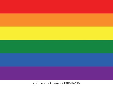High resolution LGBTQ+ flag vector