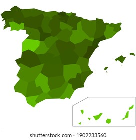 high resolution map of Spain