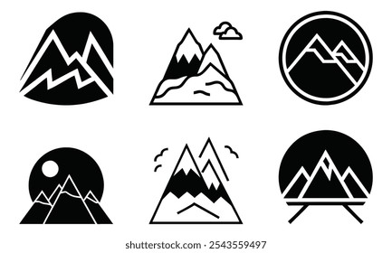 High Resolution Mountain Logo Vector for Designers