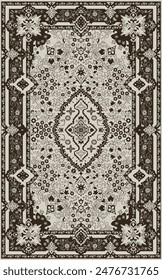 high resolution persian rug in eps format