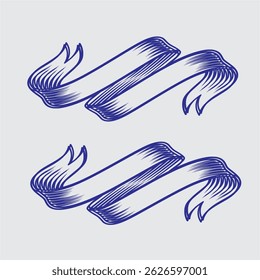 high resolution ribbon banner background design for digital projects