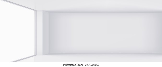 Hochauflösender Raum mit Fenster. Grafisches Konzept für Ihr Design