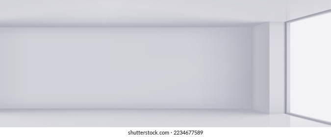Hochauflösender Raum mit Fenster. Grafisches Konzept für Ihr Design