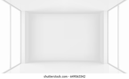 High resolution room with window. Graphic concept for your design