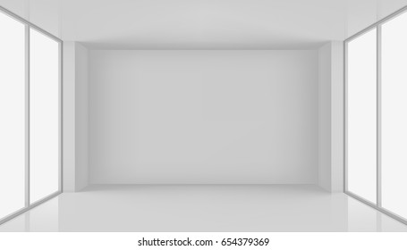 High resolution room with window. Graphic concept for your design.