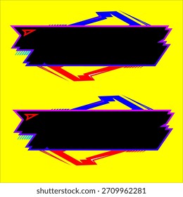 High resolution strip decal design for editable digital art projects