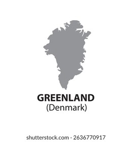 High resolution transparent map of Greenland(Denmark)