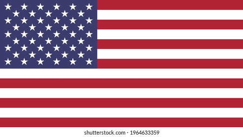 high resolution United States flag vector. EPS10.