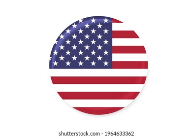high resolution United States flag vector. EPS10.