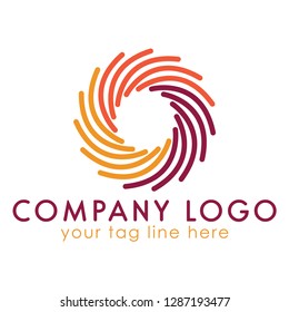 high resolution vector circle logo.this is creative and unique logo.you can use this logo for your company and website.this is print ready logo.