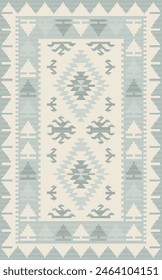 high resolution vintage perisan rug in eps format